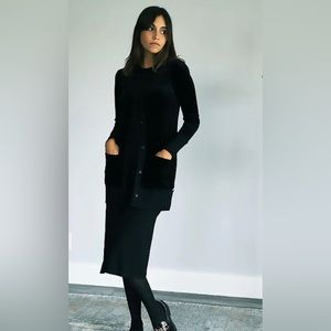 COPY - Double Jinx Long Velvet Cardigan multiple sizes